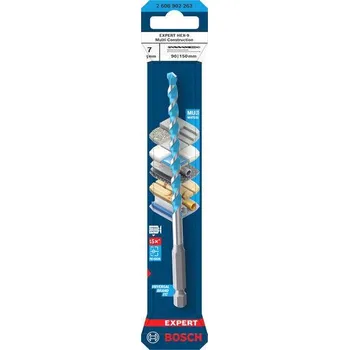Vrták Bosch Vrták EXPERT HEX-9 Multi Construction, 7 × 90 × 150 mm Professional (2608902263)