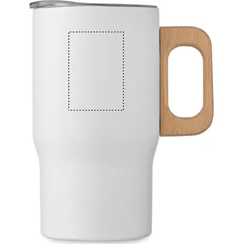 Jednorázové nádobí Dvoustěnný pohárek 350ml TAMPONOVÝ TISK (MAX. 4 BARVY, 50X35MM) 4 barvy 5 RIGHT HANDED