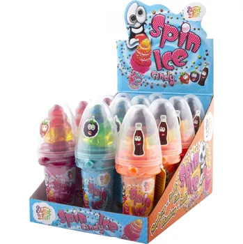 Bonbon Spin ice - otočné lízátko zmrzlina s perličkami 24g