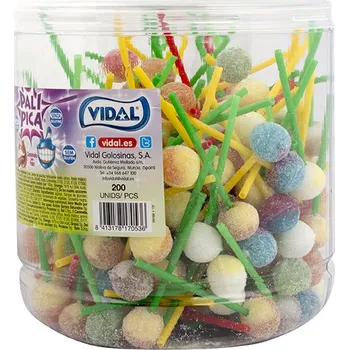 Bonbon PALIPICA Color - kyselé lízátko nebalené 7,5g