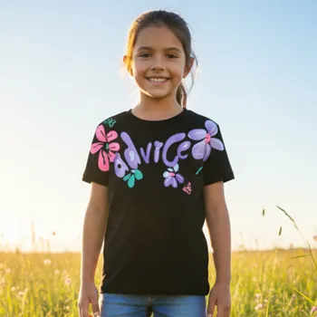 Dívčí oblečení DÍVČÍ TRIČKO tm.modré Kugo HC9334