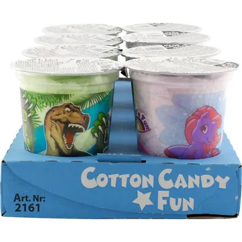 Bonbon Cotton Candy Cup mixed - cukrová vata v kelímku (Pony, Dino) 20g