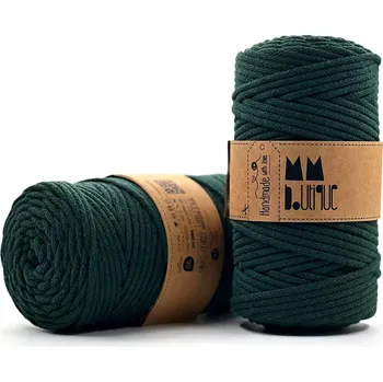 Příze MMboutique bavlněná šňůra Premium 5mm Forest green