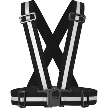 Take it shop Bezpečnostní reflexní popruh na tělo Barva: Černá