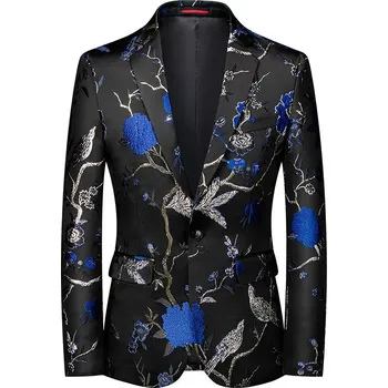 Best Fashion Pánské elegantní sako pro slavnostní příležitosti Barva: Modrá, Velikost: XS