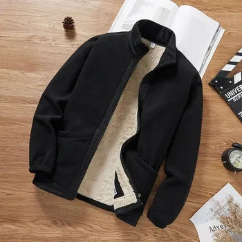 Best Fashion Pánská fleecová bunda pro chladné dny Barva: Černá, Velikost: 4XL