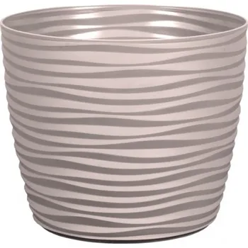 Obal na květináč Obal na květináč SAHARA PETIT plast hnědo-šedá 27cm