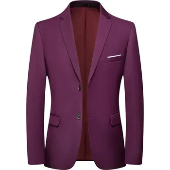 Best Fashion Pánské sako ve slim střihu Velikost: M, Barva (Varianta): Vínová