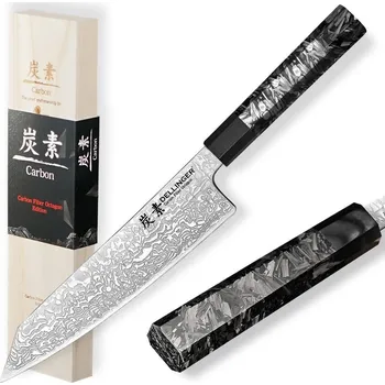 Kuchyňský nůž Dellinger Nůž Chef/Kiritsuke 215 mm Carbon Fiber Octagon®