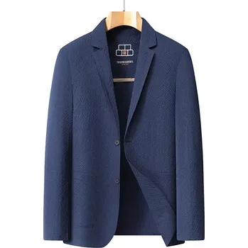 Best Fashion Lehké pánské sako na léto s ochranou proti slunci Barva: Tmavě Modrá, Velikost: XL