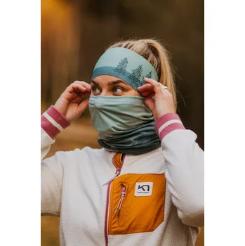 Nákrčník sada bjež ACTIVE čelenka/STORM nákrčník TREE pine