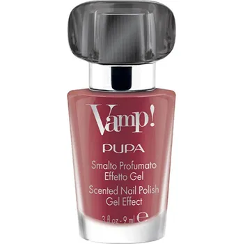 Lak na nehty Pupa Vamp! Black Fragnance Scented Nail Polish Gel Effect - Lak na nehty s vůní 9 ml - 305 Rock Black