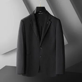 Pánské sako Best Fashion Pánské lehké sako pro společenské i volnočasové nošení Barva: Černá, Velikost: 3XL