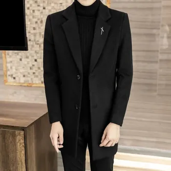 Best Fashion Pánský zateplený kabát pro podzim a zimu Barva: Černá, Velikost: 4XL