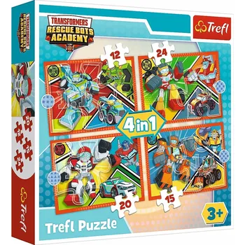 Puzzle TREFL Puzzle 4v1 Čas na Transformaci