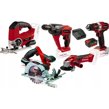 Vrtačka EINHELL SADA ELEKTRICKÉHO NÁŘADÍ 18V PXC 4,0AH ŠROUBOVÁK KLADIVO AKUMULÁTOR PILA