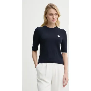 Dámský svetr Vlněný svetr BA&SH JUMPER 1E25BREN námořnická modř 59X, vel. L