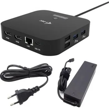i-tec USB-C Dual HDMI Docking Station with Power Delivery 100W + i-tec Universal Charger 100W