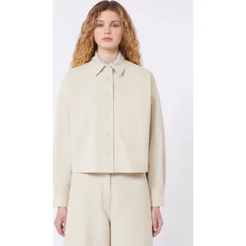 Dámská košile Dámská košile MaxMara WKDRADENTE 2615111081650 krémová Velikost: 36