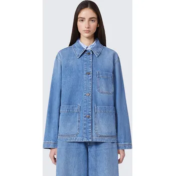 Dámský kabát Dámská džínová bunda MaxMara WKDCIRCOLI 2615041091650 modrá Velikost: 42