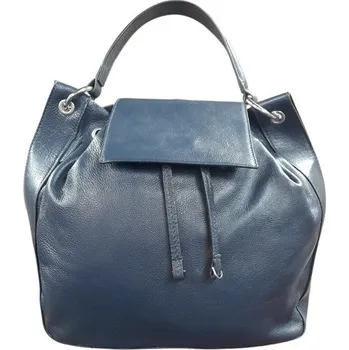 Městský batoh Gianni Conti kožený kabelko batoh modrý 4393623 BLUE