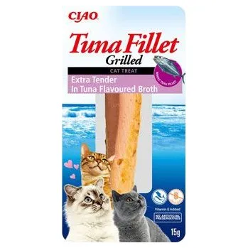 Krmivo pro kočku INABA FOODS Co., Ltd. Churu Cat Tuna Fillet Extra in Tuna Flavoured Broth15g