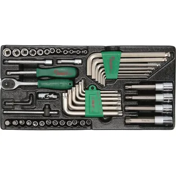 Sada nářadí Vložka na nářadí pro vozík 50 ks 1/4" HANS TT-1G