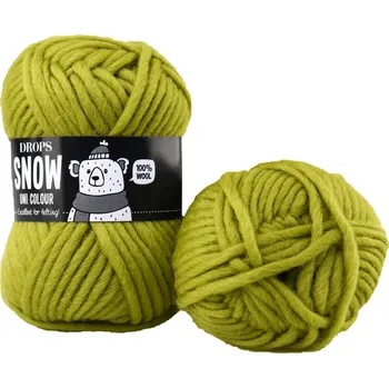 Příze Drops Snow UNI 115 světlá olivová