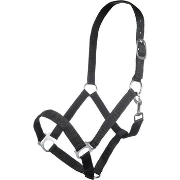 Vybavení pro koně Nylonová ohlávka Innsbruck HKM - více barev Barva: černá, Velikost: COB