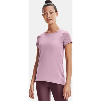 Dámské oblečení Dámské tričko Under Armour HG Armour SS 1328964-698 Růžová LG