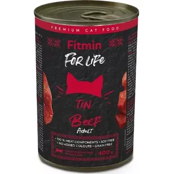 Krmivo pro kočku Fitmin For Life konzerva hovězí pro dospělé kočky 6x400 g