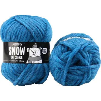 Příze Drops Snow UNI 05 tyrkysová