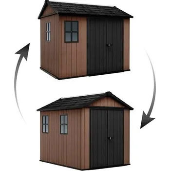 Zahradní domek Zahradní domek Keter Newton Plus wide 9x7,5 hnědý, s podlahou