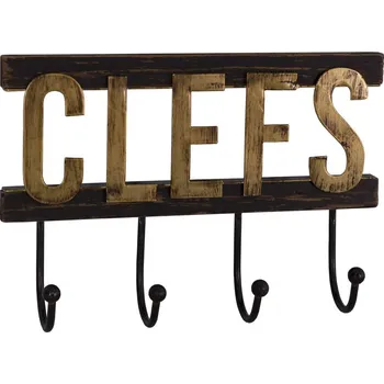 Věšák Nástěnný dřevěný věšák na klíče – Antic Line ID_1522412