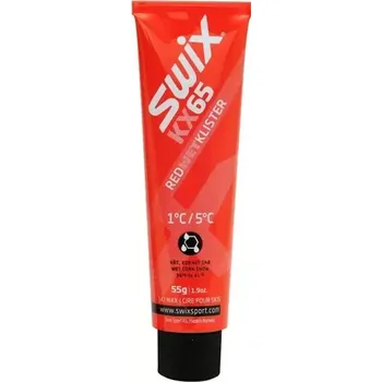 Lyžařský vosk SWIX KX65 Červený klistr, 55g, +1°C až +5°C