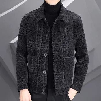 Best Fashion Pánský zateplený kabát na podzim a zimu Barva: Černá, Velikost: 4XL