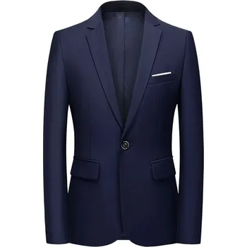 Best Fashion Pánské klasické sako pro celoroční elegantní styl Velikost: 4XL, Barva (Varianta): Tmavě modrá