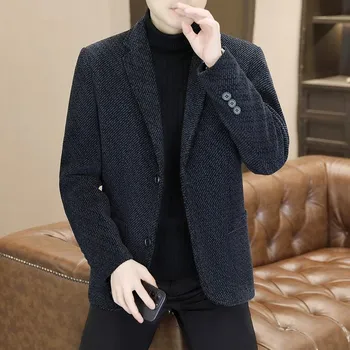 Best Fashion Pánský hřejivý kabát pro business i volný čas Barva: Modrá, Velikost: 4XL