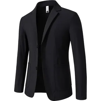 Best Fashion Pánské letní sako s ochranou proti slunci Barva: Černá, Velikost: 3XL