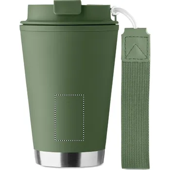 Jednorázové nádobí Dvoustěnný pohárek 300 ml TAMPONOVÝ TISK (MAX. 1 BARVA, 40X25MM) 1 barva 250 FRONT LOWER