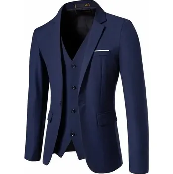 Best Fashion Pánské univerzální sako pro společenské události Barva: Tmavě Modrá, Velikost: L