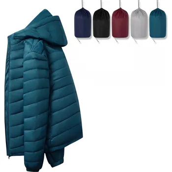 Pánská softshellová bunda Best Fashion Pánská lehká péřová bunda pro cestování a volný čas Barva: Modrá, Velikost: 5XL