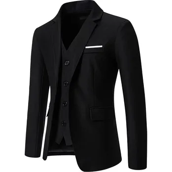 Best Fashion Pánské společenské sako pro slavnostní události Barva: Černá, Velikost: M