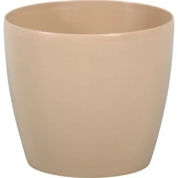 Obal na květináč Obal na květináč MAGNOLIA plast 21cm cappucino