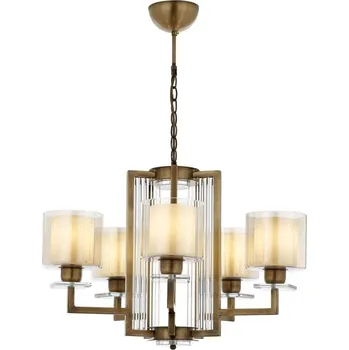 Lustr na řetězu VARANA 5xE27/40W/230V bronzová