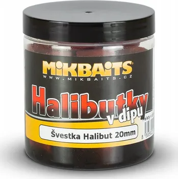 Boilies Návnada 0 Mikbaits Mikbaits Platýsi v omáčce 250ml 20mm švestkový halibut