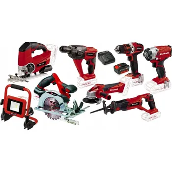 Vrtačka EINHELL SADA AKU NÁŘADÍ 18V PXC 4,0AH - AKU VRTAČKA, PŘÍKLEPOVÁ VRTAČKA A