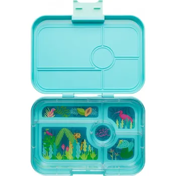 Svačinový box Yumbox Tapas nepropustný svačinový box s 5 sekcemi - Antibes Blue/Jungle Pastel