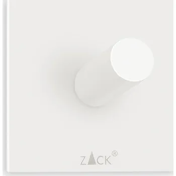 Držák na ručník ZACK Samolepicí háček na ručníky PECO, hranatý, bílý