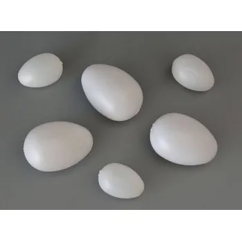 Vyfouklé vajíčko plastové k malování, drátkování a pod. - MALÉ 4 cm